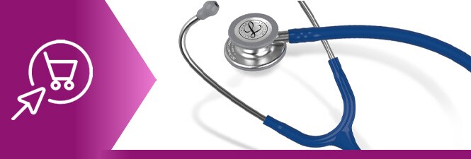 Tengerészkék Littmann Classic III fonendoszkóp
